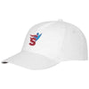 Branded Promotional FENIKS 5 PANEL CAP in White Solid Baseball Cap From Concept Incentives.