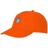 Branded Promotional FENIKS 5 PANEL CAP in Orange Baseball Cap From Concept Incentives.