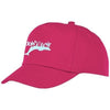 Branded Promotional FENIKS CHILDRENS 5 PANEL CAP in Pink Baseball Cap From Concept Incentives.