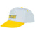 Branded Promotional ICARUS 5 PANEL DUOTONE CAP in Yellow-white Solid Baseball Cap From Concept Incentives.