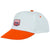 Branded Promotional ICARUS 5 PANEL DUOTONE CAP in Orange-white Solid Baseball Cap From Concept Incentives.