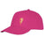 Branded Promotional ARES 6 PANEL CAP in Pink Baseball Cap From Concept Incentives.