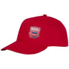 Branded Promotional ARES 6 PANEL CAP in Red Baseball Cap From Concept Incentives.