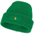 Branded Promotional BOREAS BEANIE with Patch in Fern Green Hat From Concept Incentives.