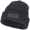 Branded Promotional BOREAS BEANIE with Patch in Storm Grey Hat From Concept Incentives.