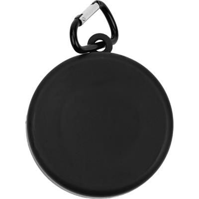 Branded Promotional FOLDING DRINK CUP in Black Cup Collapsible Telescopic From Concept Incentives.