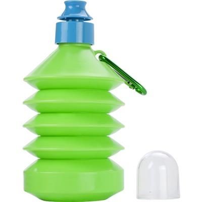Branded Promotional FOLDING SPORTS DRINK BOTTLE in Pale Green Sports Drink Bottle From Concept Incentives.