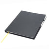 Branded Promotional NEWHIDE QUARTO DESK WALLET with Comb Bound Note Book Insert Note Pad From Concept Incentives.