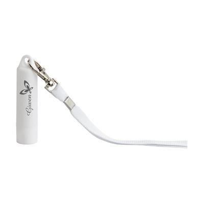 Branded Promotional KEYCORD LIPBALM in White Lip Balm From Concept Incentives.