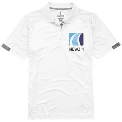Branded Promotional KISO SHORT SLEEVE LADIES COOL FIT POLO in White Solid Polo Shirt From Concept Incentives.