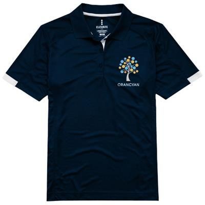 Branded Promotional KISO SHORT SLEEVE LADIES COOL FIT POLO in Navy Polo Shirt From Concept Incentives.