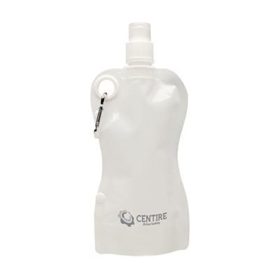 Branded Promotional FLEX WATER BOTTLE in White Sports Drink Bottle From Concept Incentives.