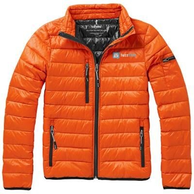 Branded Promotional SCOTIA LIGHT DOWN JACKET in Orange Jacket From Concept Incentives.