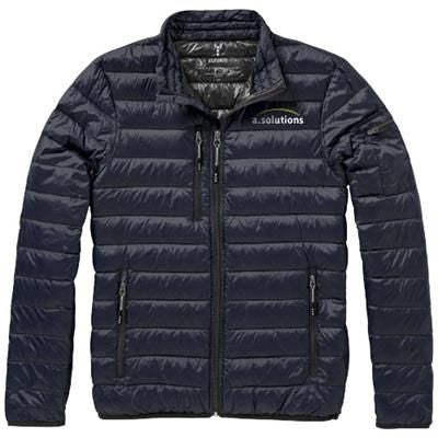 Branded Promotional SCOTIA LIGHT DOWN JACKET in Navy Jacket From Concept Incentives.