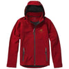 Branded Promotional LANGLEY SOFTSHELL JACKET in Red Jacket From Concept Incentives.