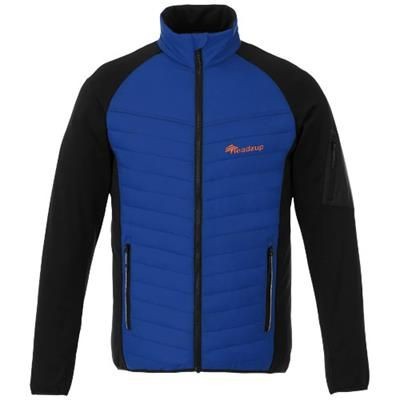 Branded Promotional BANFF HYBRID THERMAL INSULATED JACKET in Blue Jacket From Concept Incentives.