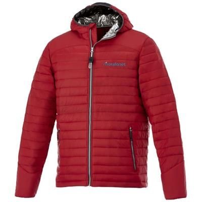 Branded Promotional SILVERTON MENS THERMAL INSULATED PACKABLE JACKET in Red Jacket From Concept Incentives.