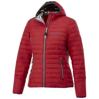 Branded Promotional SILVERTON LADIES THERMAL INSULATED PACKABLE JACKET in Red Jacket From Concept Incentives.