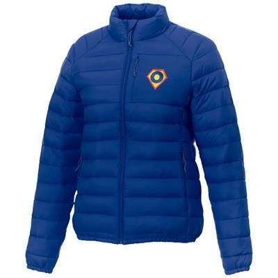 Branded Promotional ATHENAS LADIES THERMAL INSULATED JACKET in Blue Jacket From Concept Incentives.