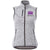 Branded Promotional FONTAINE LADIES KNIT BODYWARMER in Heather Grey Bodywarmer Gilet Jacket From Concept Incentives.