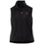 Branded Promotional STINSON LADIES SOFTSHELL BODYWARMER in Black Solid Bodywarmer Gilet Jacket From Concept Incentives.