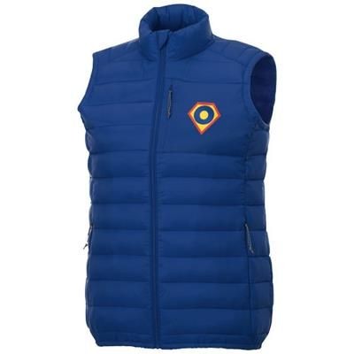 Branded Promotional PALLAS LADIES THERMAL INSULATED BODYWARMER in Blue Bodywarmer Gilet Jacket From Concept Incentives.