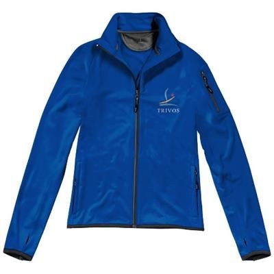 Branded Promotional MANI POWER FLEECE FULL ZIP LADIES JACKET in Blue Fleece From Concept Incentives.