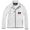 Branded Promotional BROSSARD MICRO FLEECE FULL ZIP JACKET in White Solid Fleece From Concept Incentives.