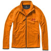 Branded Promotional BROSSARD MICRO FLEECE FULL ZIP JACKET in Orange Fleece From Concept Incentives.