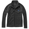 Branded Promotional BROSSARD MICRO FLEECE FULL ZIP JACKET in Anthracite Grey Fleece From Concept Incentives.