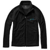 Branded Promotional BROSSARD MICRO FLEECE FULL ZIP JACKET in Black Solid Fleece From Concept Incentives.