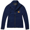 Branded Promotional BROSSARD MICRO FLEECE FULL ZIP LADIES JACKET in Navy Fleece From Concept Incentives.