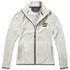 Branded Promotional BROSSARD MICRO FLEECE FULL ZIP LADIES JACKET in Pale Grey Fleece From Concept Incentives.