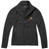 Branded Promotional BROSSARD MICRO FLEECE FULL ZIP LADIES JACKET in Anthracite Grey Fleece From Concept Incentives.