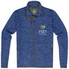 Branded Promotional TREMBLANT KNIT JACKET in Heather Blue Jacket From Concept Incentives.