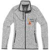 Branded Promotional TREMBLANT LADIES KNIT JACKET in Heather Grey Jacket From Concept Incentives.