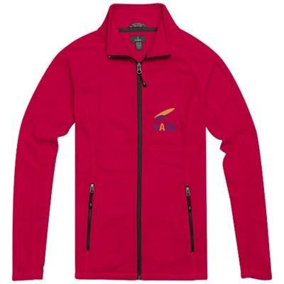 Branded Promotional RIXFORD LADIES POLYFLEECE FULL ZIP in Red Fleece From Concept Incentives.
