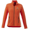 Branded Promotional RIXFORD LADIES POLYFLEECE FULL ZIP in Orange Fleece From Concept Incentives.