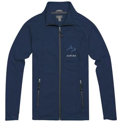 Branded Promotional RIXFORD LADIES POLYFLEECE FULL ZIP in Navy Fleece From Concept Incentives.
