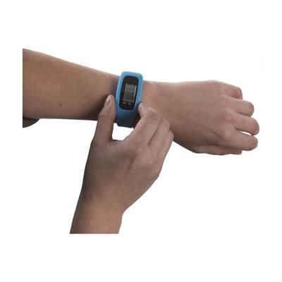 Branded Promotional JOGGY PEDOMETER in Blue Pedometer From Concept Incentives.