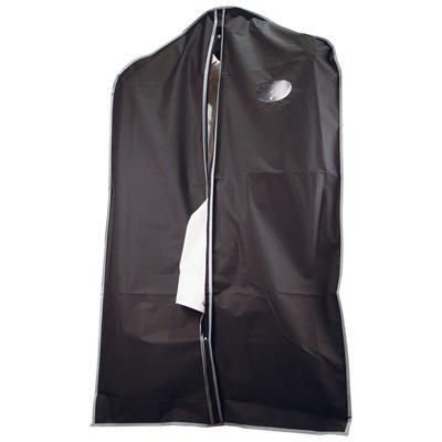 Branded Promotional GIJON SUIT GARMENT COVER in Black Garment Suit Carrier From Concept Incentives.