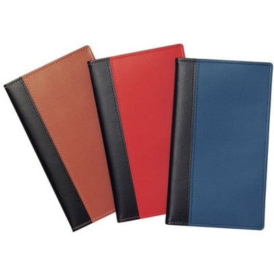 Branded Promotional NEWHIDE BI-COLOUR POCKET WALLET with Comb Bound Diary Insert / Notebook Diary Wallet From Concept Incentives.
