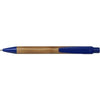 Branded Promotional BAMBOO BALL PEN in Natural & Blue Pen From Concept Incentives.