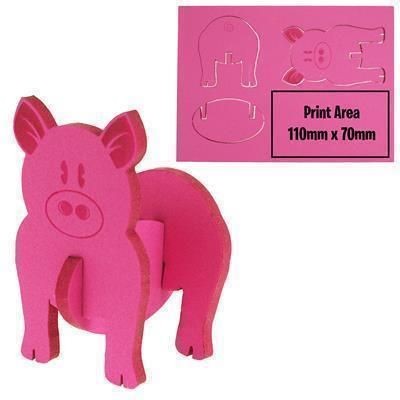 Branded Promotional FUN PIG FOAM ANIMAL Billbo Man From Concept Incentives.
