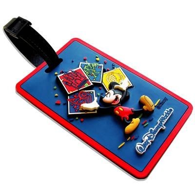 Branded Promotional SOFT PVC LUGGAGE TAG in 3d Soft PVC Luggage Tag From Concept Incentives.
