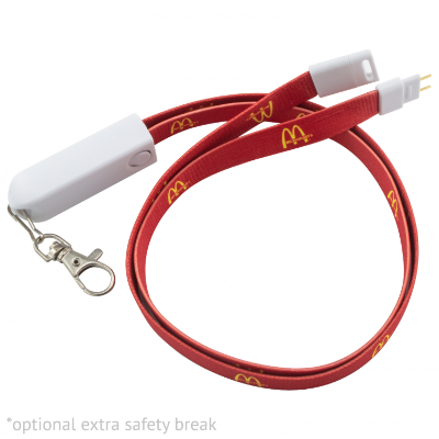 Branded Promotional SMART 3-IN-1 LANYARD Cable From Concept Incentives.