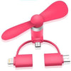 Branded Promotional 3-IN-1 MINI FAN with USB-C. No Batteries Required Fan From Concept Incentives.