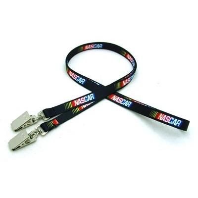 Branded Promotional 3 - 8 INCH DIGITAL SUBLIMATED LANYARD with Double Standard Attachment Lanyard From Concept Incentives.