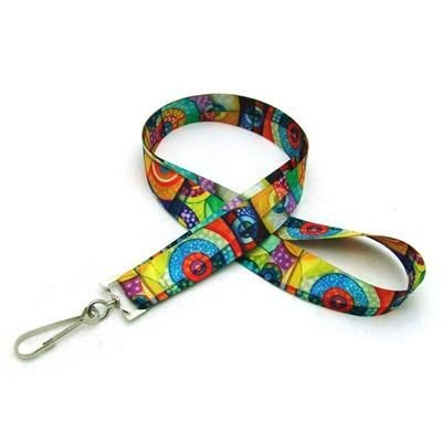 Branded Promotional 7 - 8 INCH DIGITAL SUBLIMATED LANYARD with J Hook Lanyard From Concept Incentives.