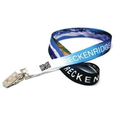 Branded Promotional DIGITAL SUBLIMATED QR LANYARD Lanyard From Concept Incentives.